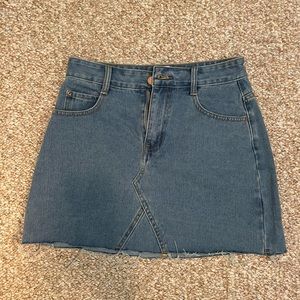 Princess polly hallie denim mini skirt